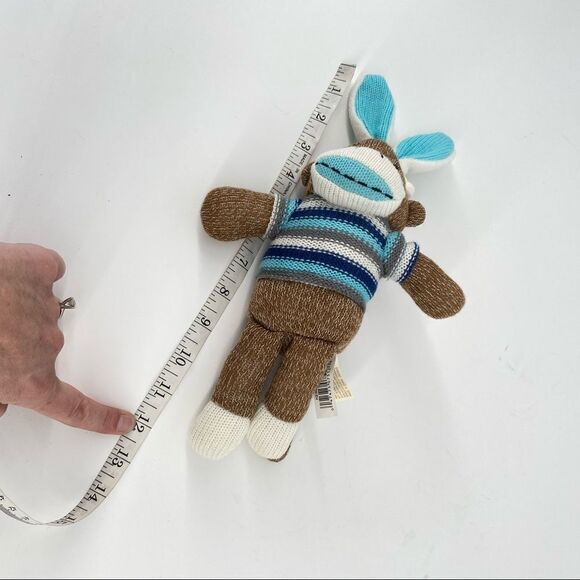 Dan Dee Collector’s Choice Easter Bunny Ears Sock Monkey 12” - Picture 12 of 12